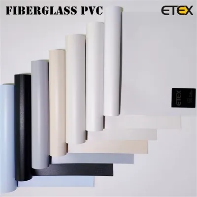 Tecido para cortinas blackout de rolo de fibra de vidro e PVC